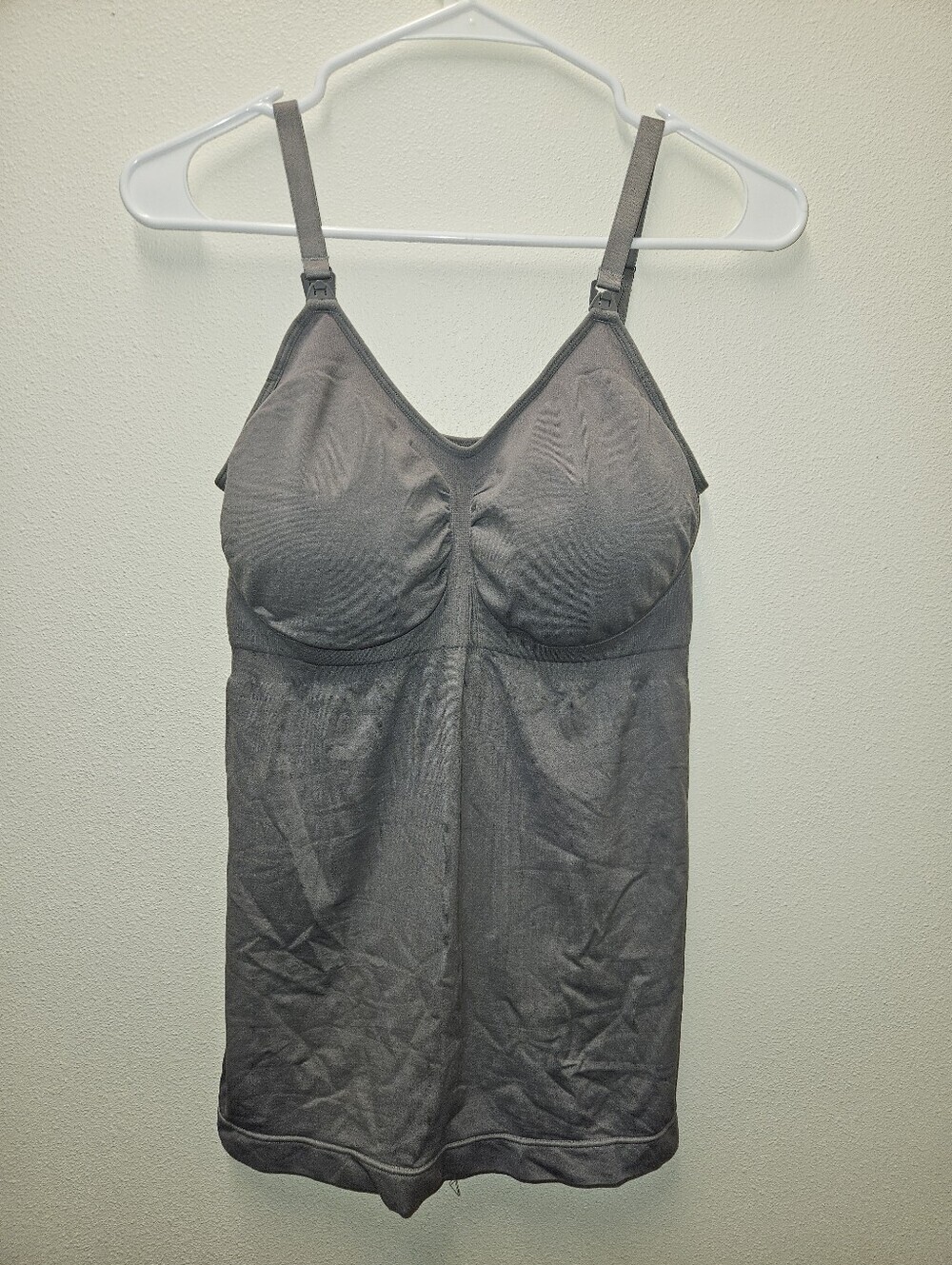 Hofish Womans Gray Nursing Tank Top Size L
